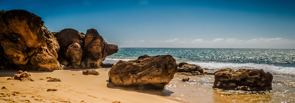 Photo of rocky coast line